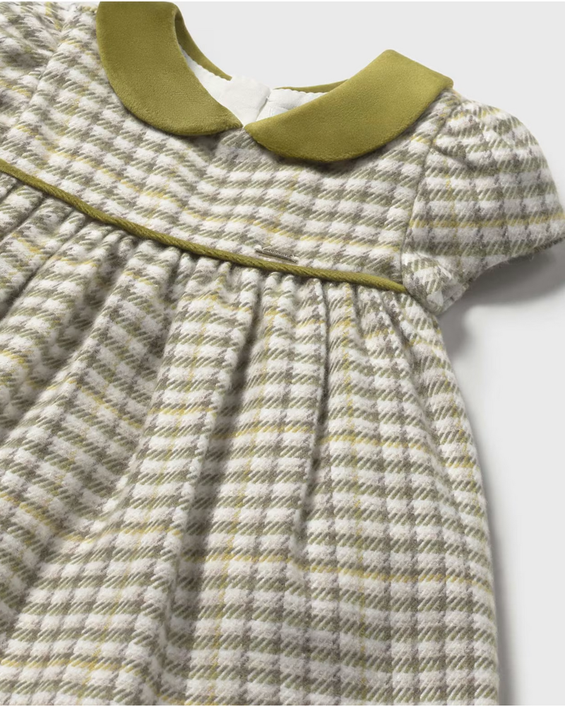 Mayoral Plaid Dress {Olive}
