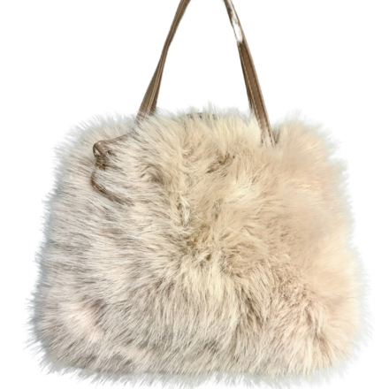 M.L. Kids Fuzzy Purse {Beige}