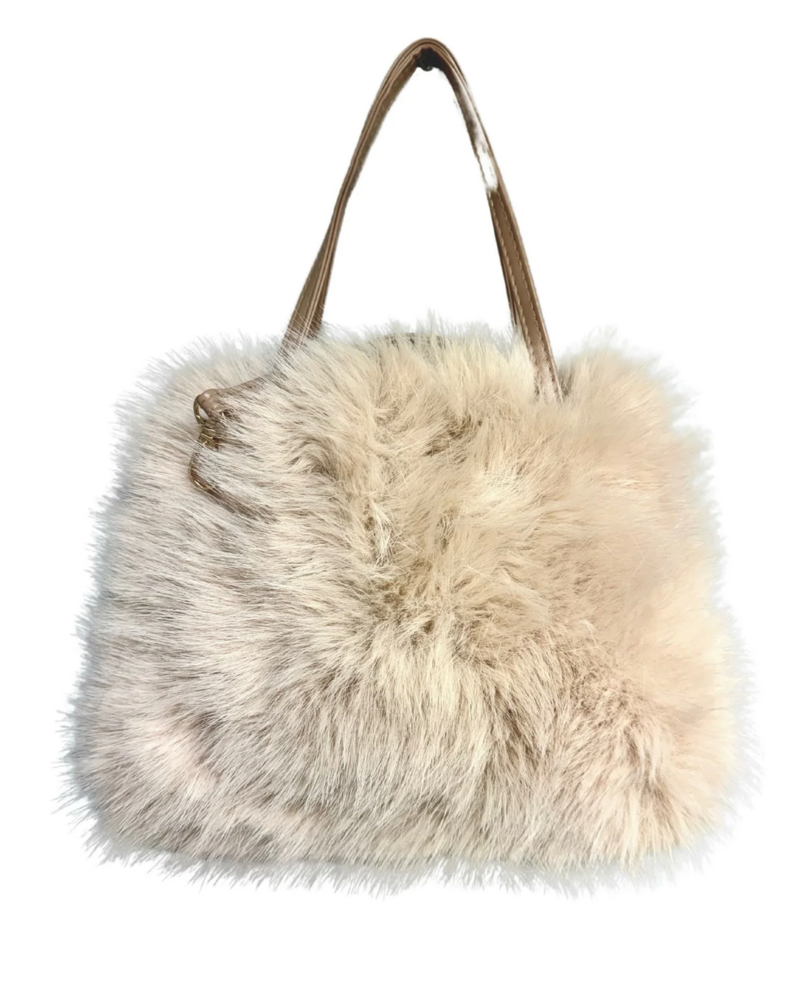 M.L. Kids Fuzzy Purse {Beige}
