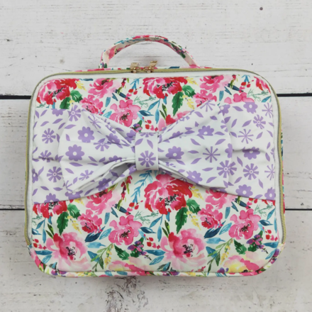 Sassy Kids Palace Floral Bow Lunchbox {Hot Pink/Purple}