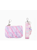 OMG Accessories Heart Quilted Scrunchies Coin Pouch Keychain Set {Pink}