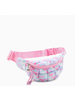 OMG Accessories Quilted Scrunchies Heart Printed Fanny Pack {Light Blue}