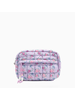 OMG Accessories Quilted Scrunchies Floral Printed Pouch {Lavender}