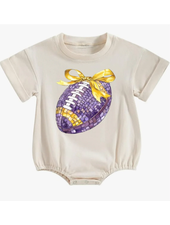 Ntrl CO. Disco Tiger Crew Short Sleeve Bubble {Crm/Purp/Gld}