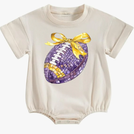 Ntrl CO. Disco Tiger Crew Short Sleeve Bubble {Crm/Purp/Gld}