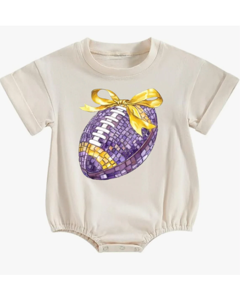 Ntrl CO. Disco Tiger Crew Short Sleeve Bubble {Crm/Purp/Gld}