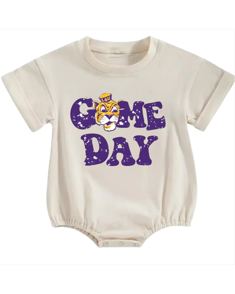 Ntrl CO. Game Day Graphic Bubble {Crm/Purple}