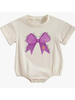 Ntrl CO. Tigers Bow Crew Short Sleeve Bubble {Crm/Purp/Gld}