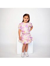 Ntrl CO. Carnival Swirl, Twirl & Whirl Skirt Set {Wht/Purp/Gld}