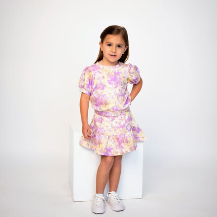Ntrl CO. Carnival Swirl, Twirl & Whirl Skirt Set {Wht/Purp/Gld}