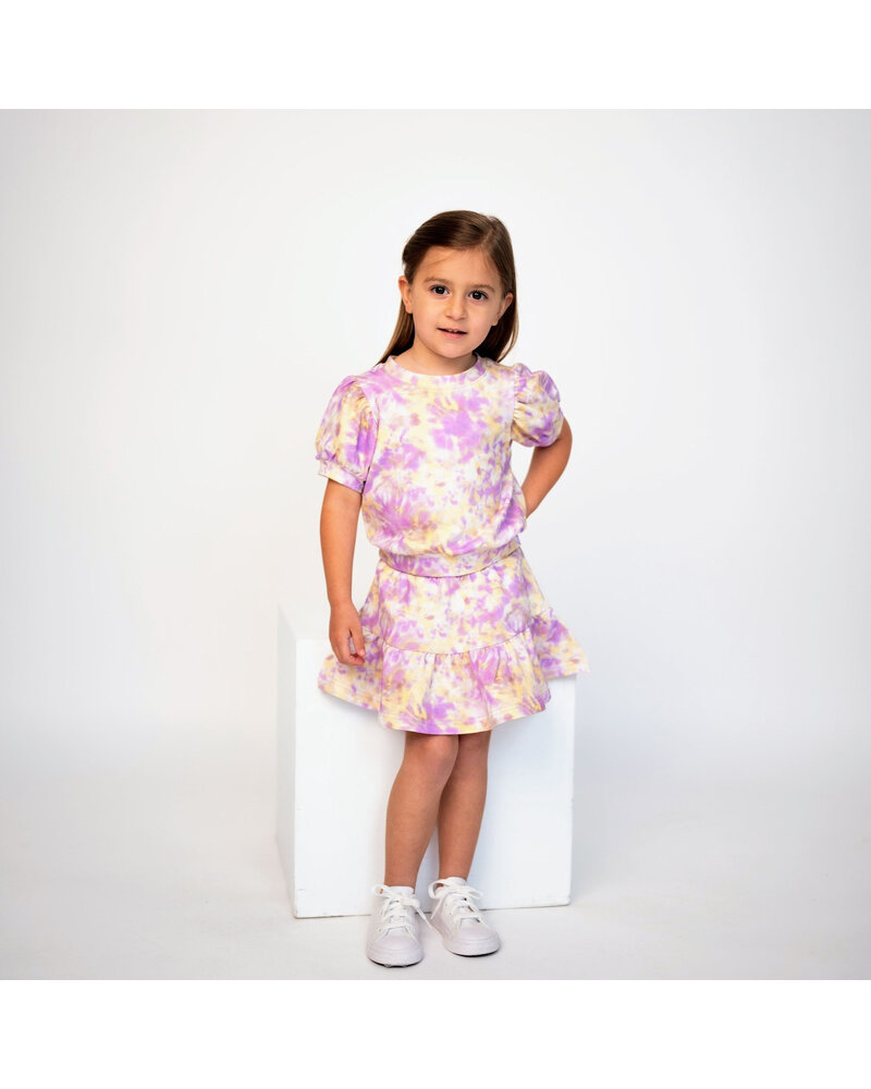 Ntrl CO. Carnival Swirl, Twirl & Whirl Skirt Set {Wht/Purp/Gld}