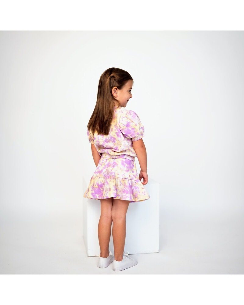 Ntrl CO. Carnival Swirl, Twirl & Whirl Skirt Set {Wht/Purp/Gld}