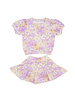 Ntrl CO. Carnival Swirl, Twirl & Whirl Skirt Set {Wht/Purp/Gld}