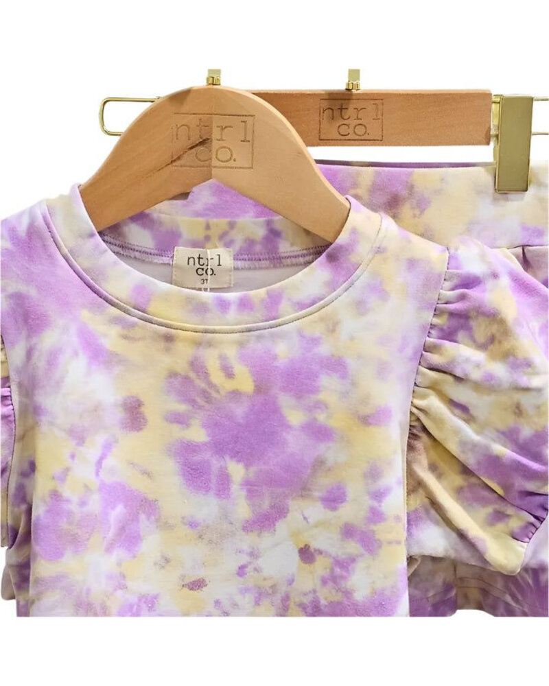 Ntrl CO. Carnival Swirl, Twirl & Whirl Skirt Set {Wht/Purp/Gld}