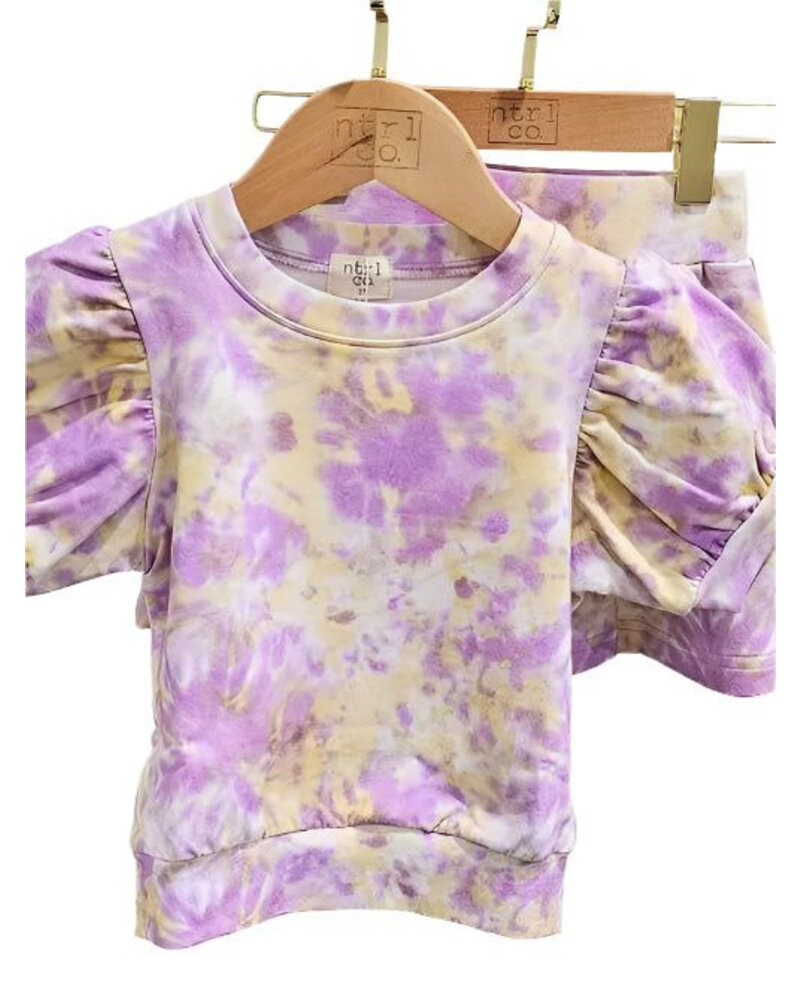 Ntrl CO. Carnival Swirl, Twirl & Whirl Skirt Set {Wht/Purp/Gld}