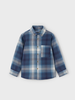 Mayoral Plaid Shirt/Jean Set {Steel/Navy}