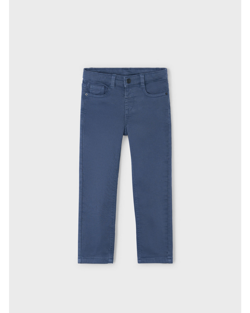 Mayoral Plaid Shirt/Jean Set {Steel/Navy}