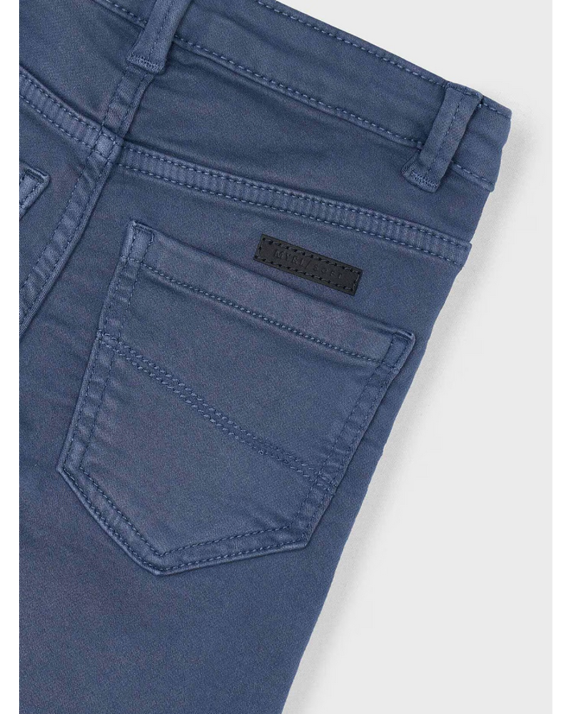 Mayoral Plaid Shirt/Jean Set {Steel/Navy}