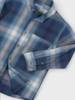 Mayoral Plaid Shirt/Jean Set {Steel/Navy}