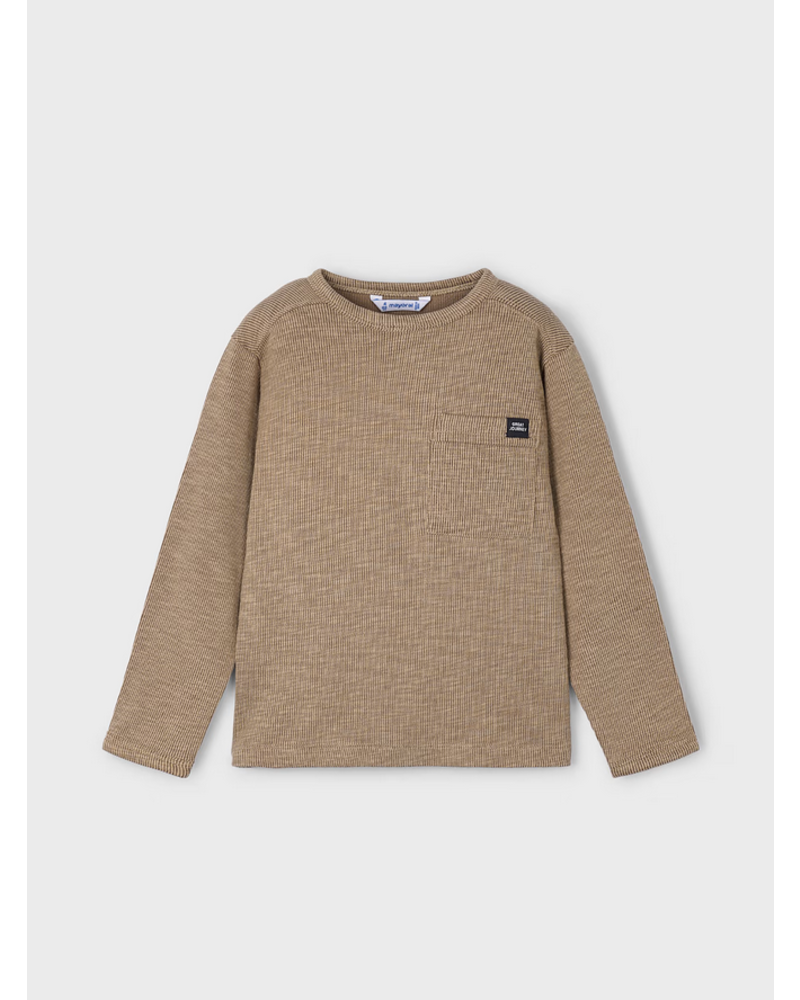 Mayoral Henley Shirt/Jean Set {Caramel/Blk Denim}