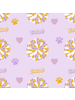 Ntrl CO. Pom-Pom Paws Swirl, Twirl & Whirl Skirt Set {Wht/Purp/Gld}