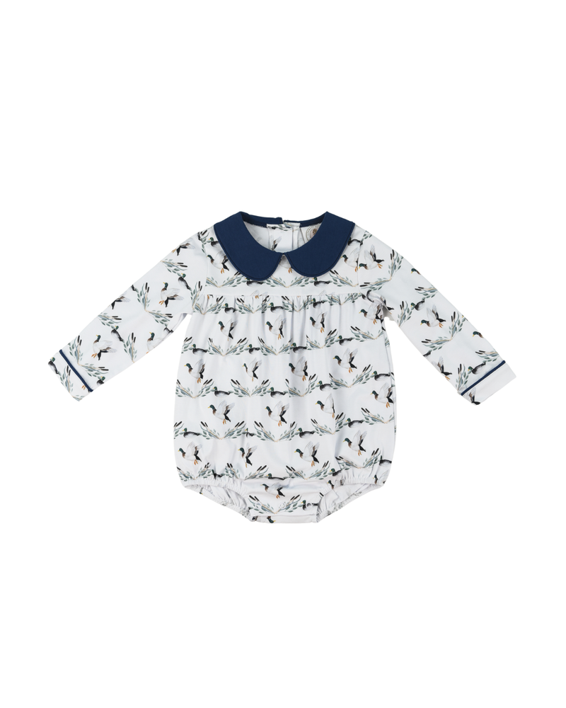 Cypress Row Mannered Mallards Channing Bubble {White/Navy}