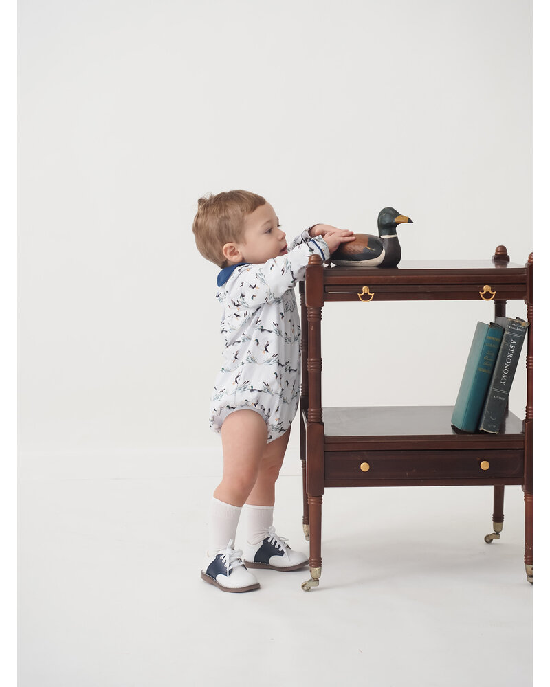 Cypress Row Mannered Mallards Channing Bubble {White/Navy}