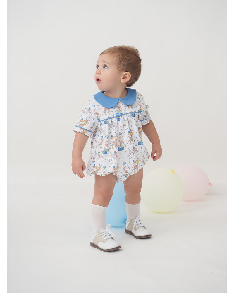 Cypress Row Party Animals Channing Bubble {White/Sky/Multi} 25