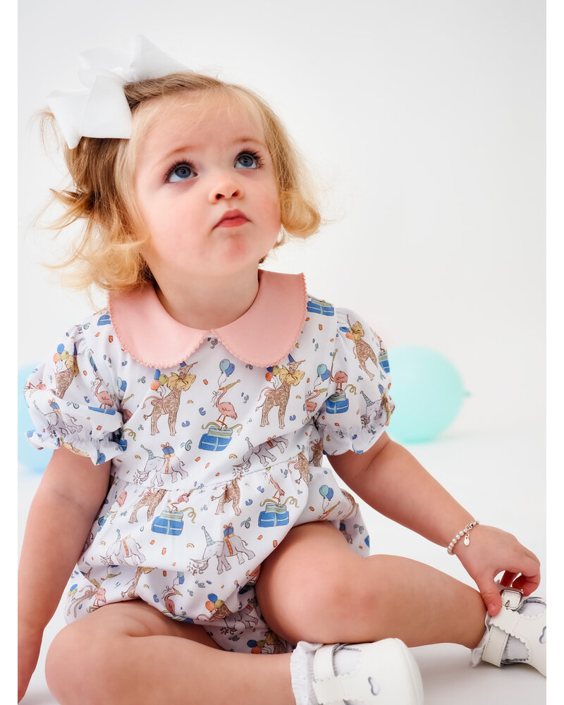 Cypress Row Party Animals Collins Bubble {White/Pink/Multi}