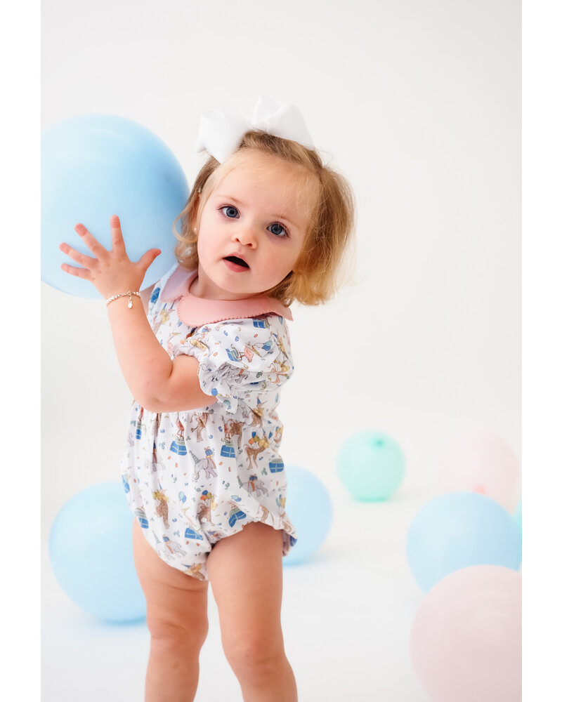 Cypress Row Party Animals Collins Bubble {White/Pink/Multi}