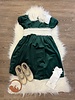 Scarlet Dress w/ Lace Collar {Hunter Green Velvet}