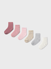 Mayoral Socks 6 Pack {Pink/Ivory/Gray}