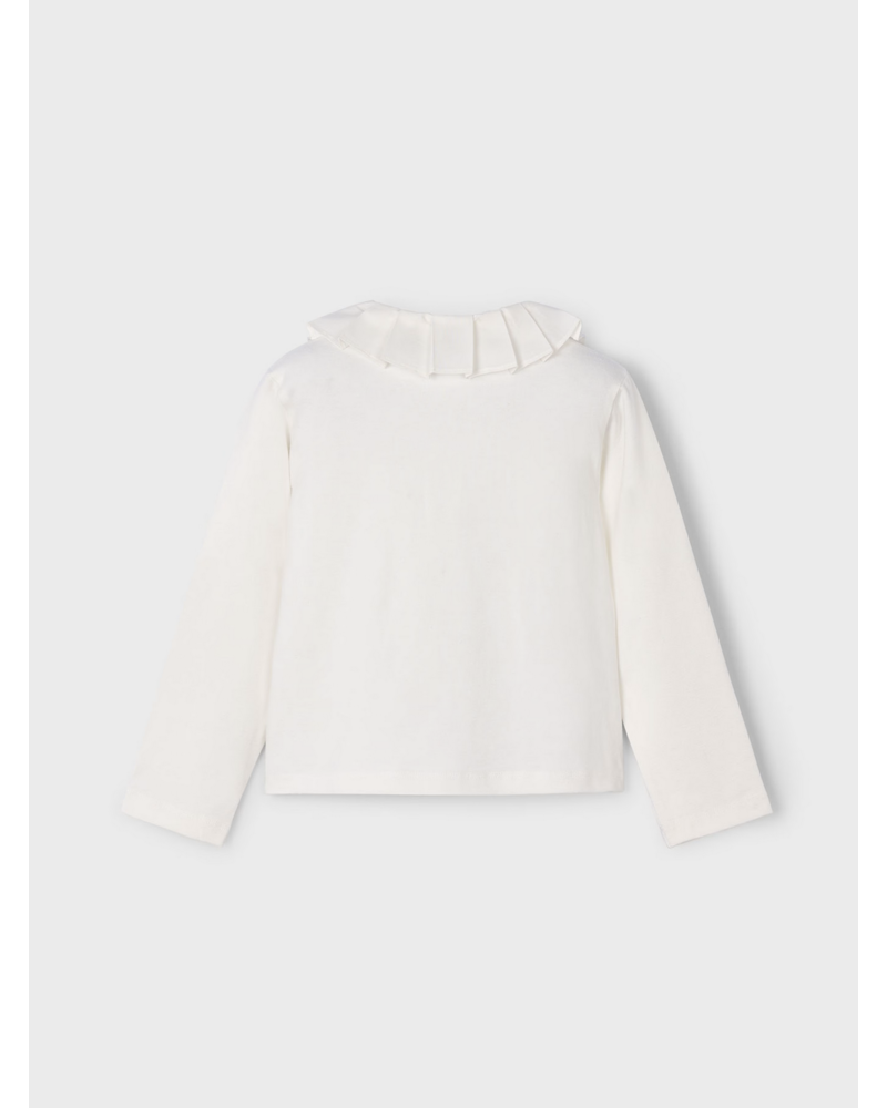 Mayoral Ruffle Collar or L/S Blouse w/ Plaid Short Set {Ivory/Navy}