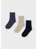 Mayoral 10051 3 Pk Socks {Ivory/Denim/Nvy}