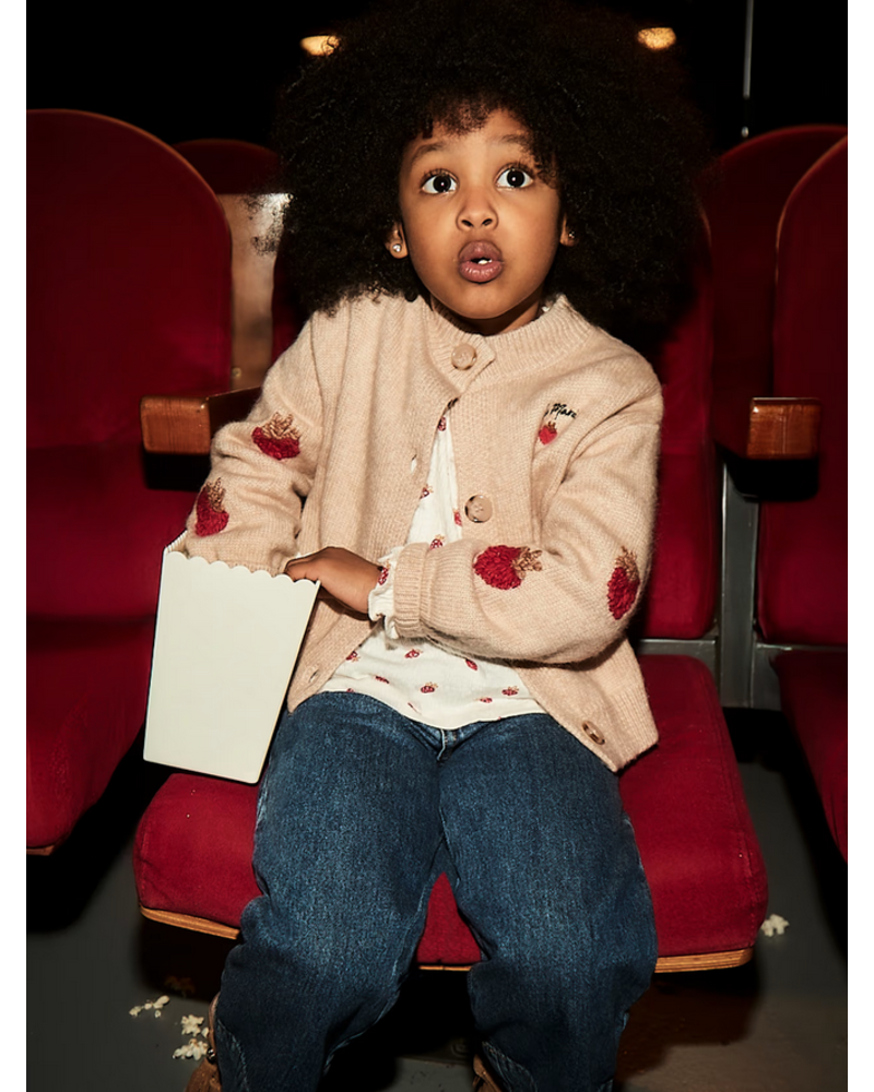 Mayoral Strawberry Shirt/Jean  Set {Crm/Red/Denim}