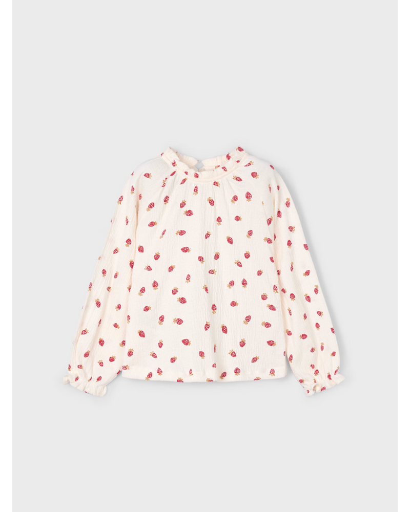 Mayoral Strawberry Shirt/Jean  Set {Crm/Red/Denim}