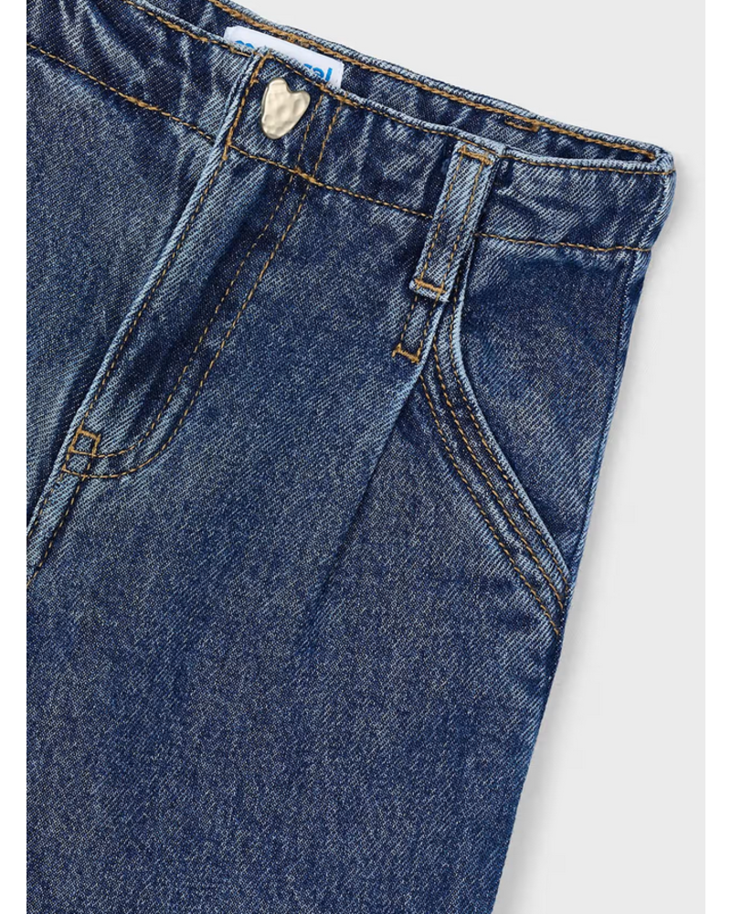 Mayoral Strawberry Shirt/Jean  Set {Crm/Red/Denim}