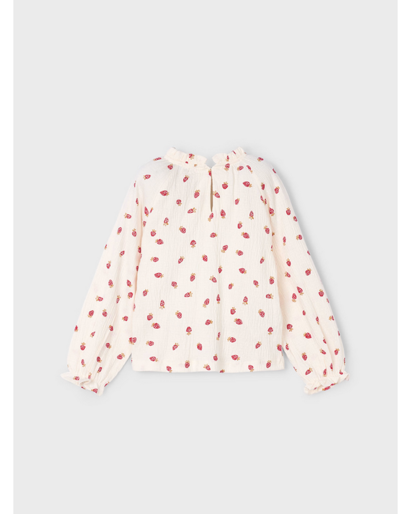 Mayoral Strawberry Shirt/Jean  Set {Crm/Red/Denim}