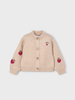 Mayoral 4309 Strawberry Cardigan {Taupe/Red} F25