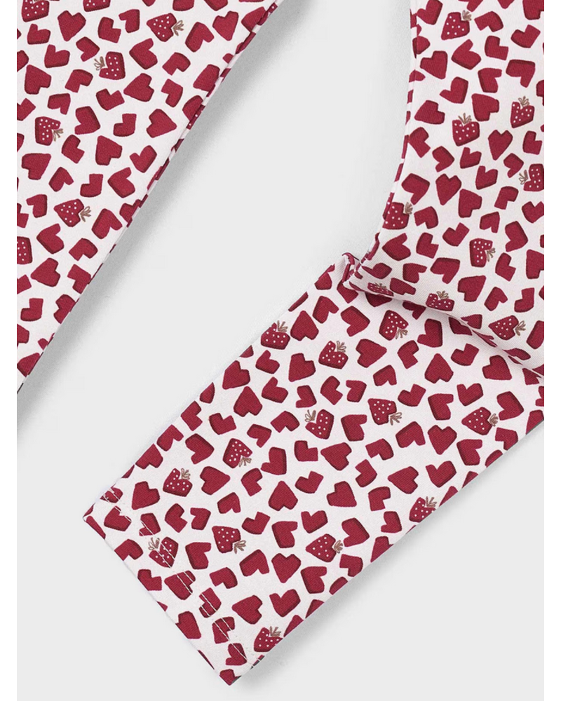 Mayoral Strawberry Leggings Set {Almond/Red}