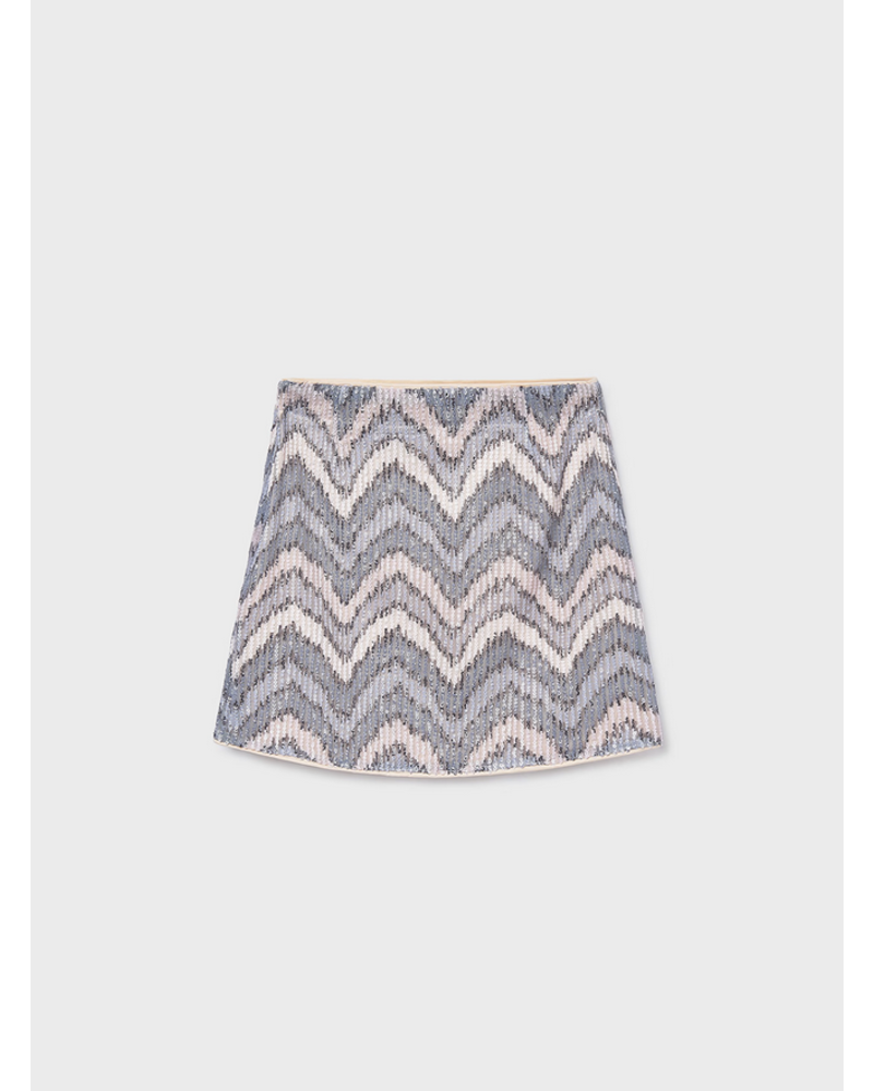 Mayoral Sequin Skirt Set {Peach} Tween