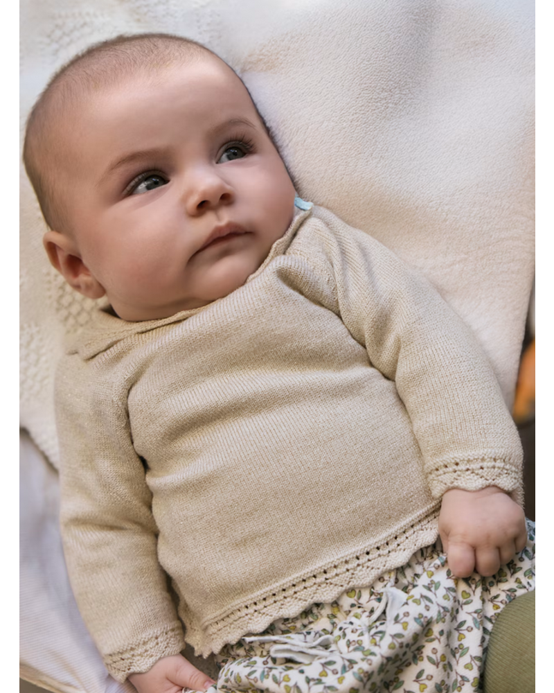 Mayoral Sweater & Shorts w/ Tights Set {Ivory/Olive}