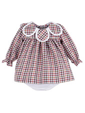 Sophie & Lucas Cider Checks Petal Float {Olive/Cream/Mauve}