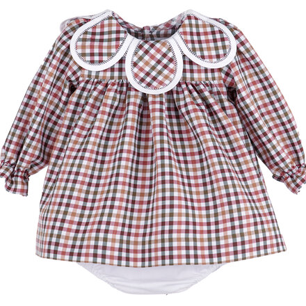 Sophie & Lucas Cider Checks Petal Float {Olive/Cream/Mauve}