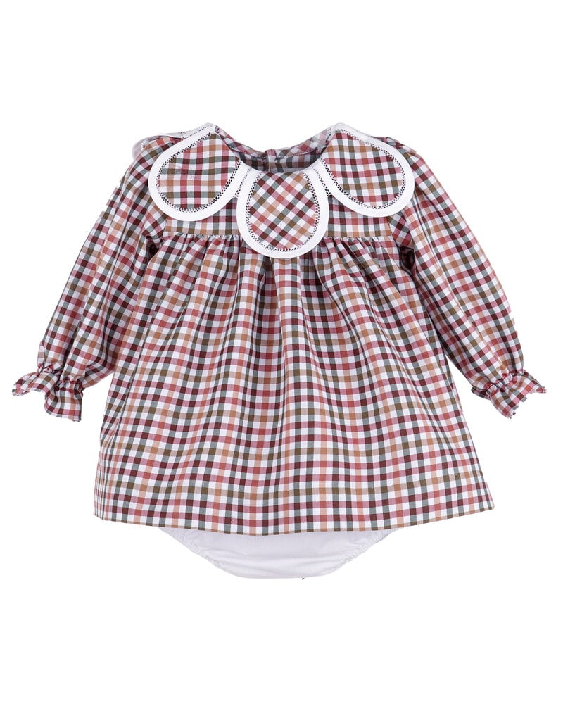 Sophie & Lucas Cider Checks Petal Float {Olive/Cream/Mauve}