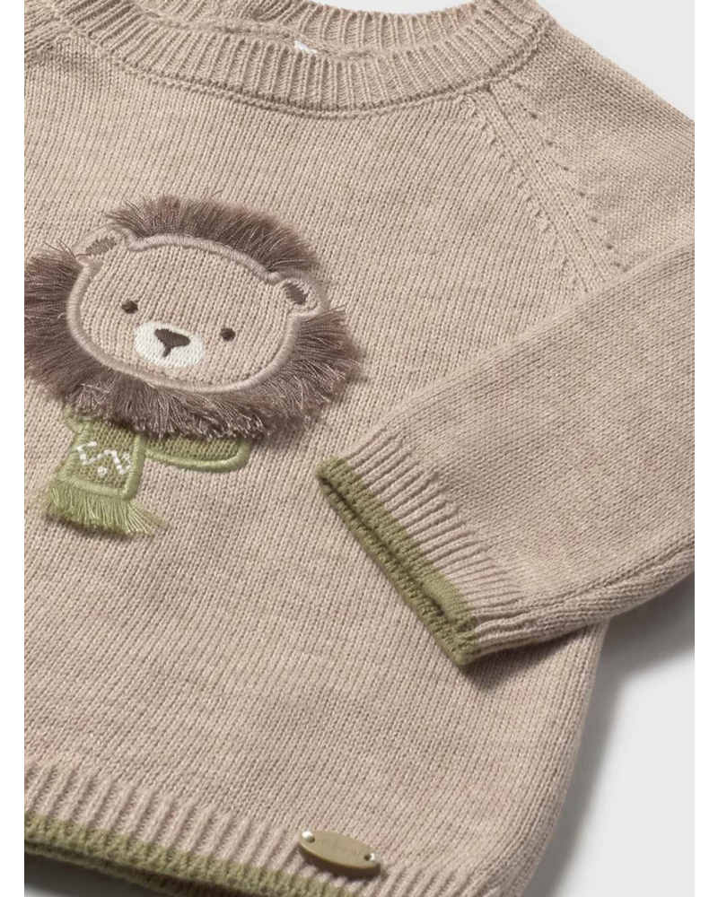 Mayoral Sweater & Shorts w/ Tights Set {Ivory/Olive}
