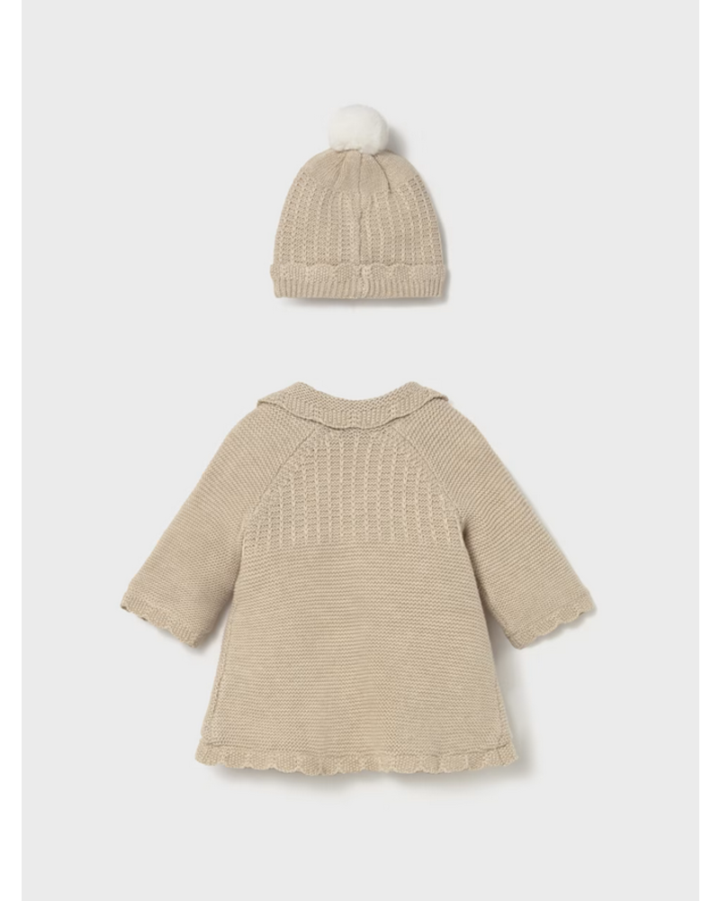 Mayoral Sweater & Hat Set {Tan}
