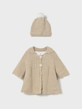 Mayoral Sweater & Hat Set {Tan}