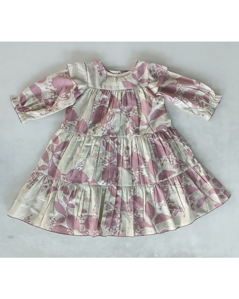 Yo Baby Leaf Printed Dress {Pink}