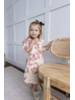 Yo Baby Leaf Printed Dress {Pink}